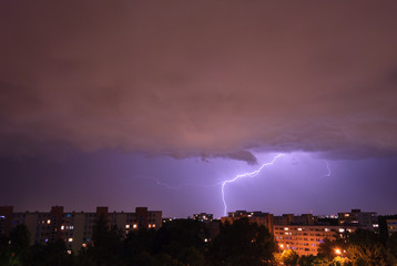 Naklejka premium Lightning in Munich - Neuperlach