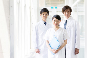 portrait of asian doctor in hospital