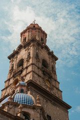 Obraz premium Classic arquitecture Church Tower in Mexico