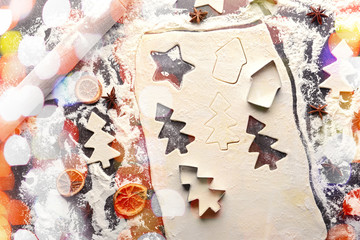 Making cookies for Christmas party