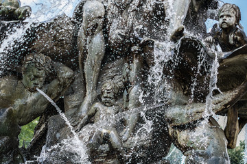  creatures, figures and faces - Sculptures of the Neptune fountain in  Berlin