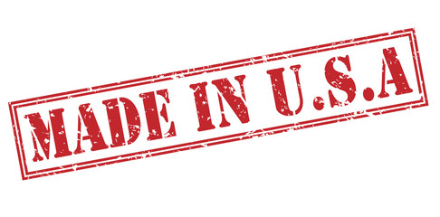 Made in usa red stamp on white background © cone88
