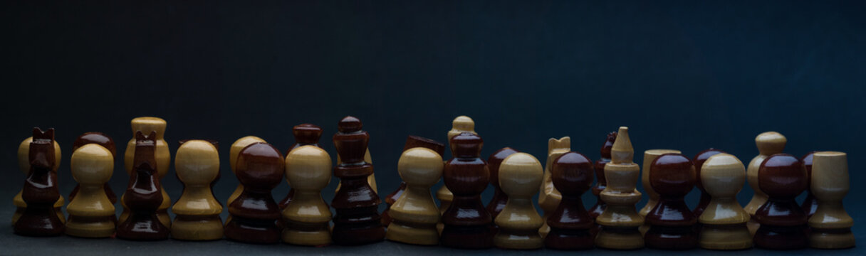 Chess pieces concept.