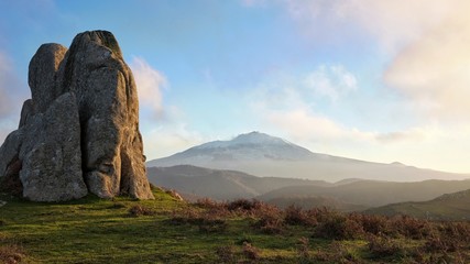 Megalith Argimusco And Etna Volcano, Sicily
