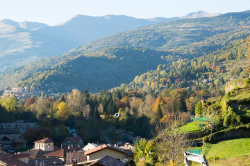 Fototapeta na wymiar Camprodon in Pyrenees