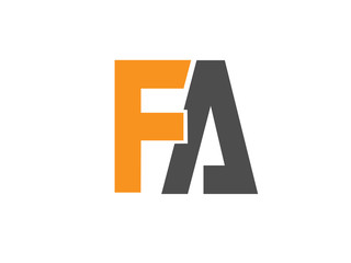 FA Initial Logo for your startup venture