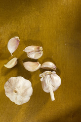 Ripe fresh garlic