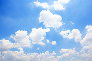 Naklejka na ściany i meble Clouds with blue sky background.
