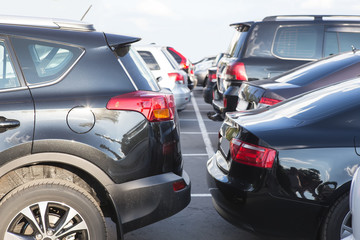 cars on the outside in the parking lot