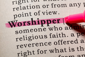 definition of worshipper