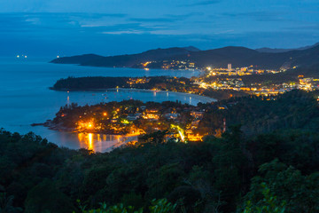 Night view of Phuket Island, Thailand