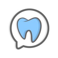 Dental care logo design template 