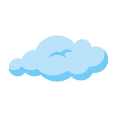 Cloud weather symbol icon vector illustration graphic design