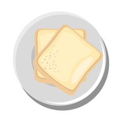 Delicious bread isolated icon vector illustration graphic design