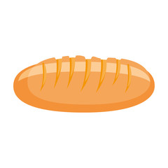 Delicious bread isolated icon vector illustration graphic design