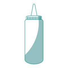 Sauce plastic bottle icon vector illustration graphic design