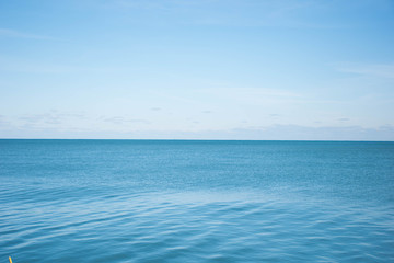 Calm sky and sea lake ocean calling to rest and relax