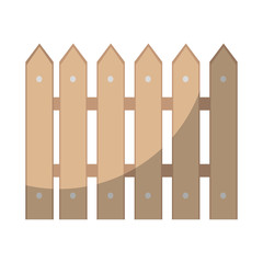 wooden fence isolated icon vector illustration graphic design