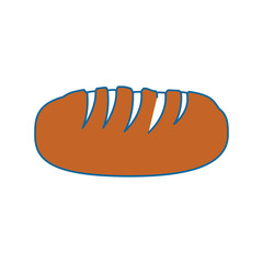 Fresh and delicious bread icon vector illustration graphic design