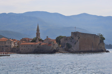 Old Town of Budva, view from the sea