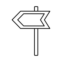 arrow road sign icon