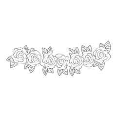 Beautiful flowers ornament icon vector illustration graphic design