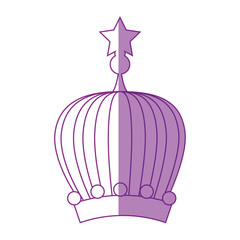 Queen or king crown icon vector illustration graphic design