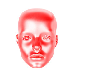 Mannequin head, isolated