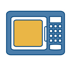 microwave icon over white background vector illustration