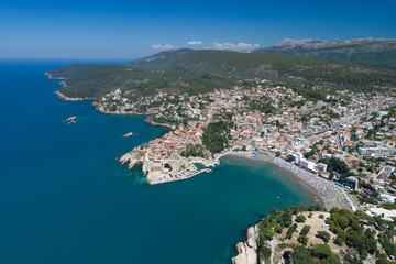 Fototapeta premium Aerial view of the old city of Ulcin