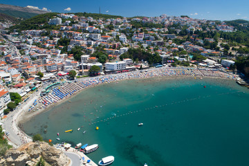 Aerial view of the old city of Ulcin