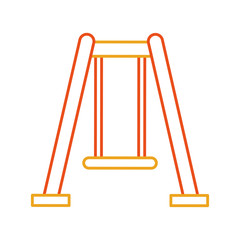park swing isolated icon vector illustration design