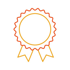 seal with ribbon icon vector illustration design
