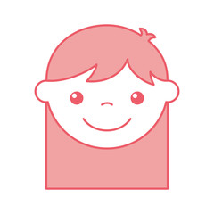 cute girl character icon vector illustration design