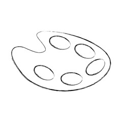 paint pallette isolated icon vector illustration design