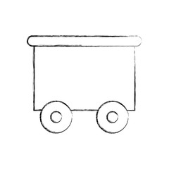 train wagon toy isolated icon vector illustration design
