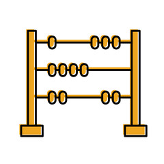 math abacus isolated icon vector illustration design
