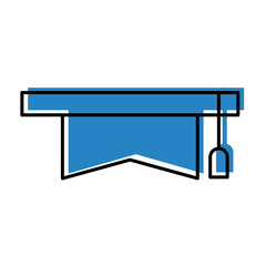 hat graduation isolated icon vector illustration design