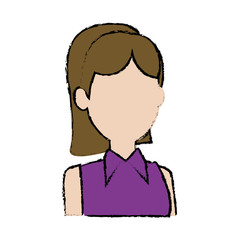 young woman female business office people