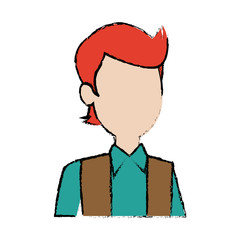 man young character people cartoon