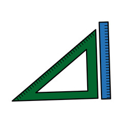 ruler and triangle measuring element