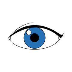 eye people cartoon watch optic icon