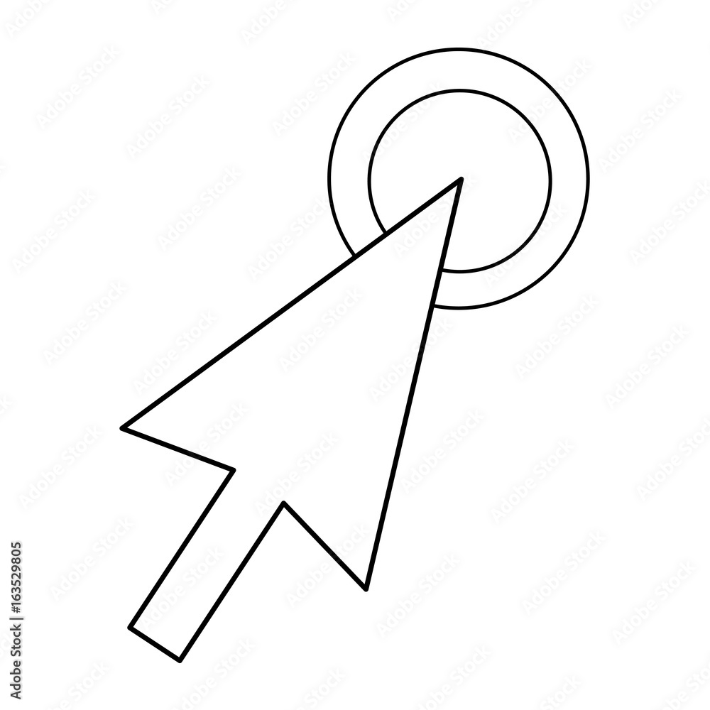 Poster arrow selection point click icon