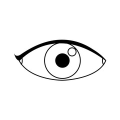 eye people cartoon watch optic icon