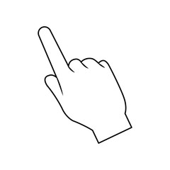 hand pointing finger cursor icon