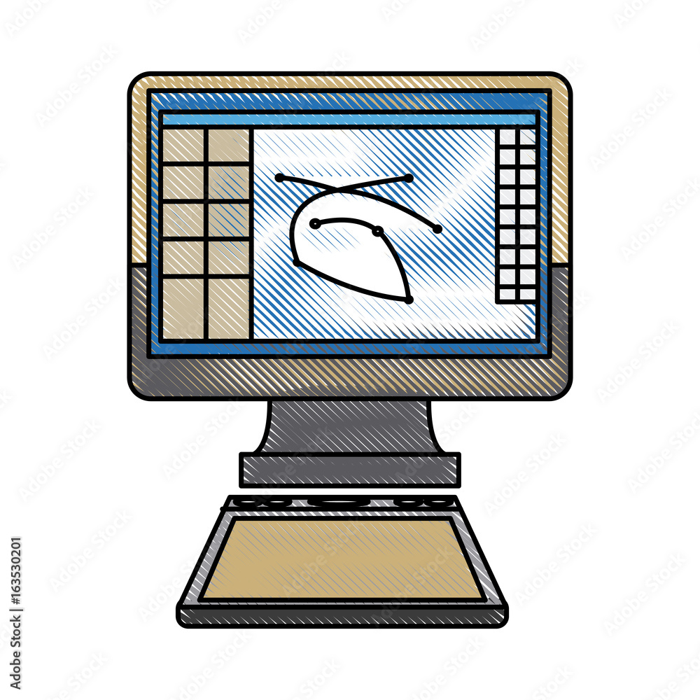 Poster computer graphic design digital for web