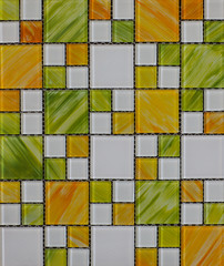 Panele Szklane  Tekstura kolorowej błyszczącej mozaiki