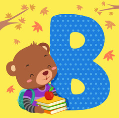 Alphabet Tile Brown Bear