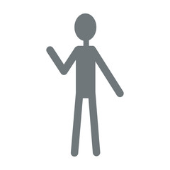man stand person icon pictogram