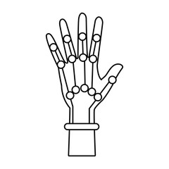 Obraz premium cyber glove for virtual reality innovative digital device technology